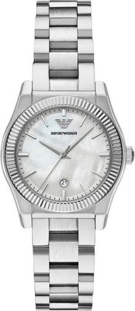 Emporio Armani Three-Hand Bracelet Watch, 32mm in Silver at Nordstrom