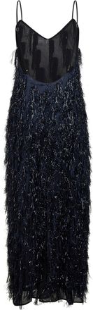 Stella McCartney Womens Long Dress Navy Blue Viscose