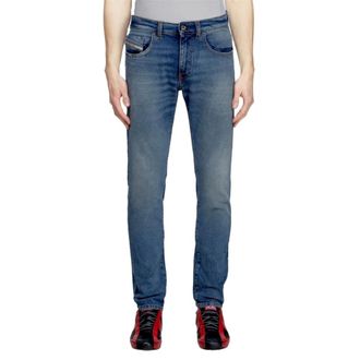 Diesel Jeans, Heren, Blauw, W34 L34, Katoen, 2019 D-Strukt Slim Jeans