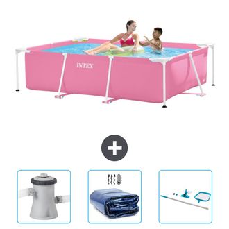 Intex Piscina Con Estructura Rectangular - 220x150x60 Cm - 6-piezas Scb78