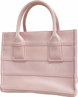 Ferragamo Pink Nylon Tote Bag (Pre-Owned)