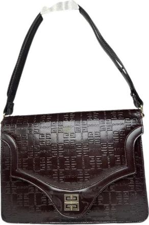 Givenchy Pre-owned Vintage 2-Way Monogram Tas - Dames - Vintage Schoudertas - Bruin - ONE Size - Leer - Vintage