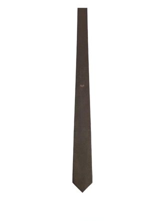 Fursac silk tie - Brown