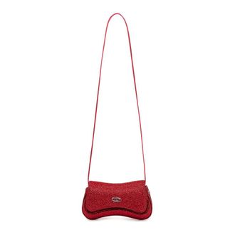 Diesel Cross Body Bags, female, Red, Size: ONE SIZE Play Crossbody XS