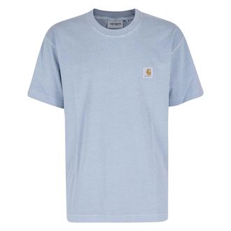 Carhartt Work in Progress Carhartt Wip, T-Shirts, male, Blue, Size: XL Nelson T-Shirt