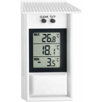 OEM Thermom&egrave;tre Num&eacute;rique Maxima-minima, R&eacute;sistant Aux Intemp&eacute;ries, Convient &Agrave; Une Utilisation Int&eacute;rieure Et Ext&eacute;rieure, Blanc