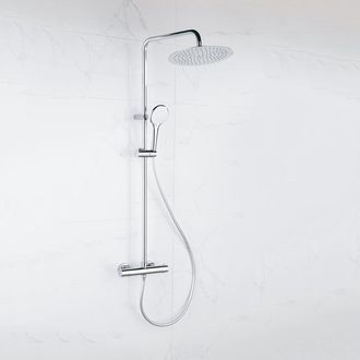 Adema Sparkle 2.0 regendoucheset - thermostaat hoofddouche - 30cm - handdouche - 3 standen - chroom