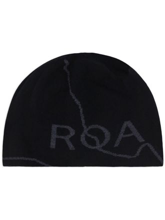 Roa Berretto con logo - Nero