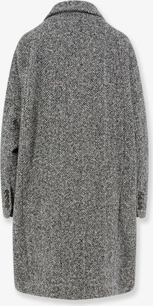 Brunello Cucinelli Womens Overcoat Virgin Wool And Alpaca Black Coat