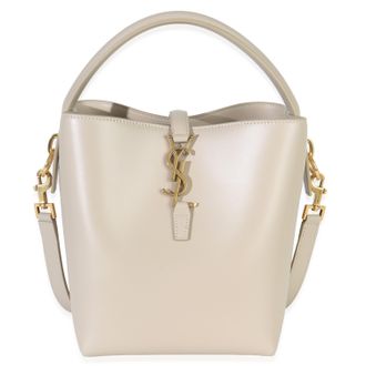 Saint Laurent Shiny Calfskin Small Le 37 Bucket Bag