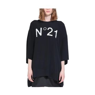 N&deg;21 Crepe de Chine Blouse - Dames - T-shirts - Zwart - ONE Size - Tops