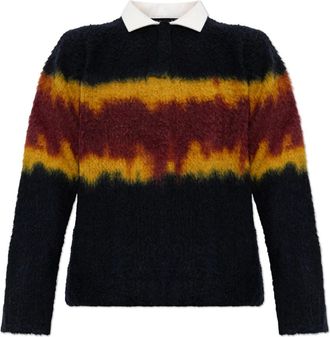 sacai Heren, Truien, Blauw, Maat: S Wol