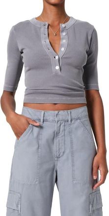 Citizens Of Humanity Nali Rib Henley in Balboa Md Grey Mineral at Nordstrom, Size X-Small