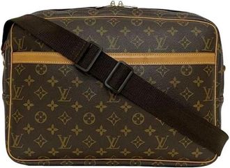 Louis Vuitton Pre-owned Cross Body Bags, female, Brown, Size: ONE SIZE Pre-owned Classic Coated Canvas Messenger Bag with Adjustable Strap