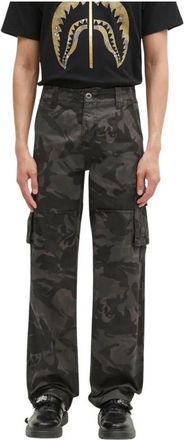 Alpha Industries Jet Camo Pant - Heren - Straight fit broeken - Zwart - W31 - Katoen - Broeken