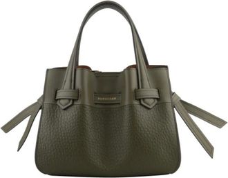Pourchet Blossom PM - Dames - Handtassen - Groen - ONE Size - Leer - Tassen