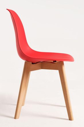Regalos Miguel Packs Sillas Comedor - Pack 4 Sillas Kelen - Rojo