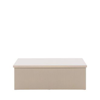 Venture Design Mesa baja cuadrada de madera 90x90cm - Beige