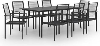 vidaXL 9 Piece Garden Dining Set Vidaxl