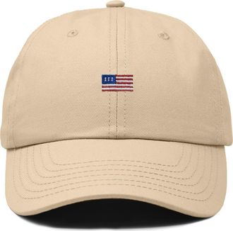 Dalix USA Flag Dad Cap in Khaki at Nordstrom