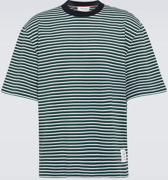 Thom Browne Striped oversized cotton T-shirt