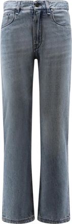 Fendi Lange Jeans - Heren - Regular Fit Jeans - Blauw - W32 - Katoen - Jeans
