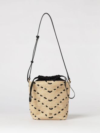 Pinko Borsa a secchiello Pinko in rafia crochet
