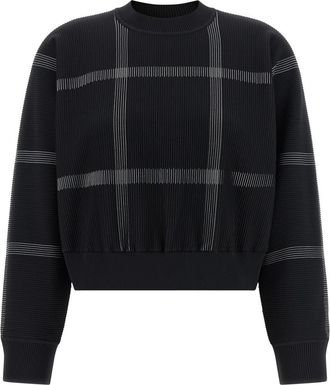 Issey Miyake Black Crossing Knit Sweater