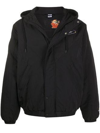 Reebok Tom and Jerry hooded logo jacket - men - Polyamide/Polyester/Recycled Polyester - S - Black