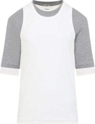 Jil Sander T-shirt in cotone - Bianco