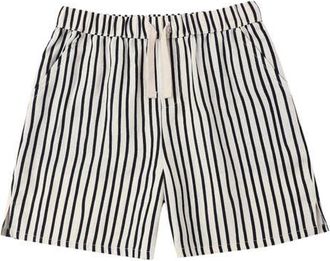 Rylee + Cru Perry Stripe Shorts in Natural at Nordstrom, Size 18-24M