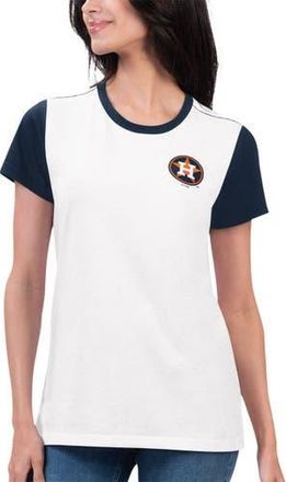 G-III 4Her by Carl Banks Womens G-III 4Her by Carl Banks White Houston Astros Illustration Ringer T-Shirt at Nordstrom, Size Medium