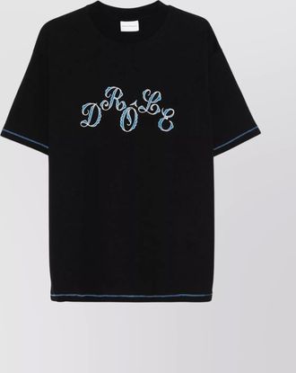 Dr&ocirc;le de Monsieur graphic print crew neck short sleeve t-shirt