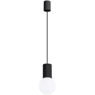 Wonderlamp L&aacute;mpara Colgante Mido Negro, 1 Luz