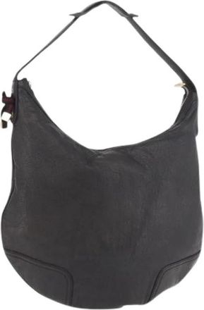 Gucci Pre-owned Vintage Shoulder Bag - Dames - Vintage Schoudertas - Zwart - ONE Size - Leer - Vintage