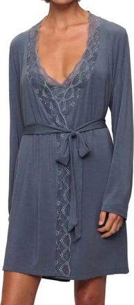 Eberjey Womens Georgina Robe In Peppercorn