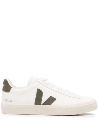 Veja White Campo Sneaker With Side Logos In Vegan Leather Man