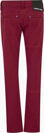 Criminal Damage Mens Skinny Fit Five Pocket Jeans - Red - Size: 28/32
