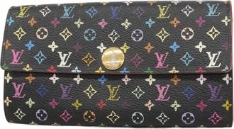 Louis Vuitton Noir Long Wallet (Bi-Fold) (Pre-Owned)