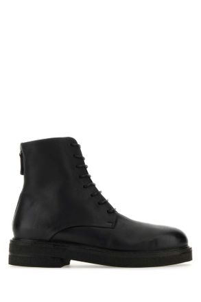 Mars&egrave;ll Black Leather Ankle Boots