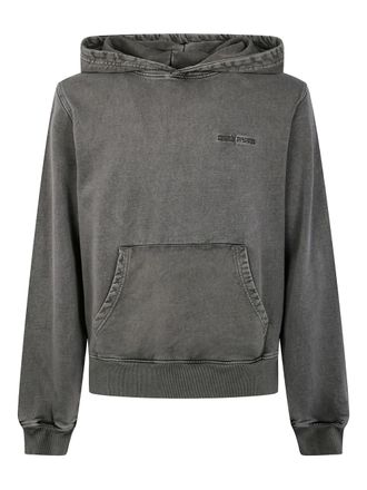 Daily Paper Clothing logo-embroidered cotton hoodie - unisex - Cotton - S - Grey