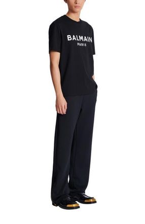 Balmain Printed cotton T-shirt in Black at Nordstrom, Size Xxx-Large