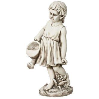 Kaemingk Statua bimba 25X33XH68CM in polimagnesio bianco