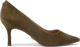 Carvela Womens Suede Pompeii Court Heels - Green - Size UK 8