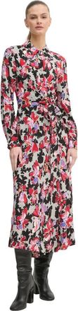 Diane Von F&uuml;rstenberg Gebloemd Geknoopte Midi Jurk - Dames - Casual kleedjes - Veelkleurig - XS - Kleedjes