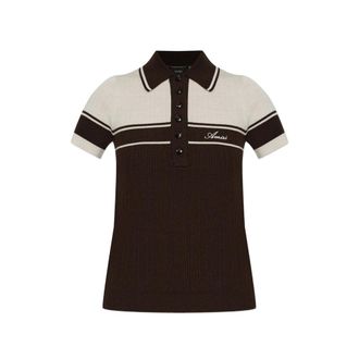 Amiri Wool Polo Shirt With Embroidered Logo