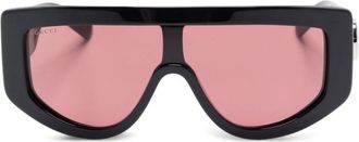 Gucci Black Rectangular Sunglasses