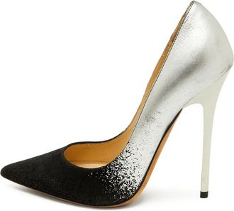 Jimmy Choo London 115mm paint splatter-effect pumps - Black
