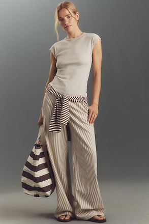 Maeve The Betty Crew-Neck Baby Muscle Tee by Maeve