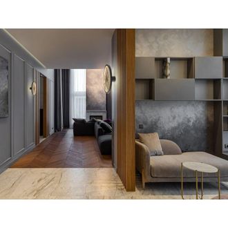 Schuller Aplique/plaf&oacute;n Stone Led Negro D30